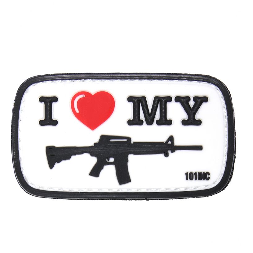 I Love My M4 PVC Patch (White)
