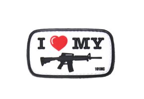 I Love My M4 PVC Patch (White)