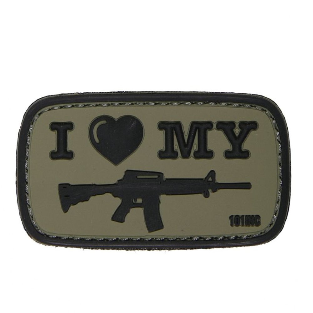 I Love My M4 PVC Patch (Olive)
