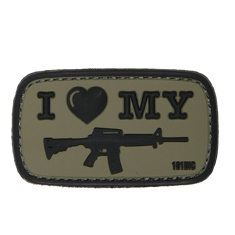 I Love My M4 PVC Patch (Olive)