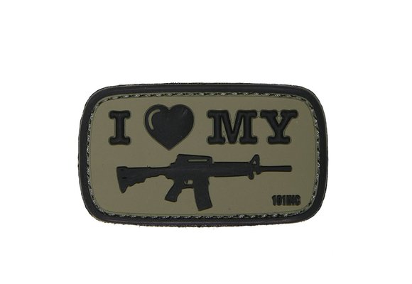 I Love My M4 PVC Patch (Olive)