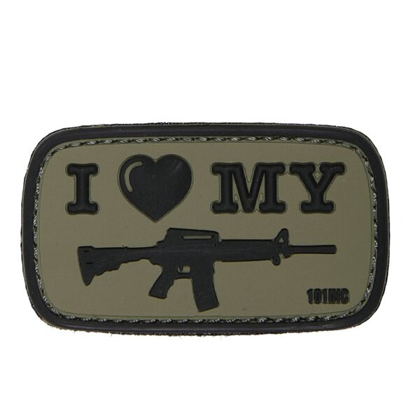I Love My M4 PVC Patch (Olive)
