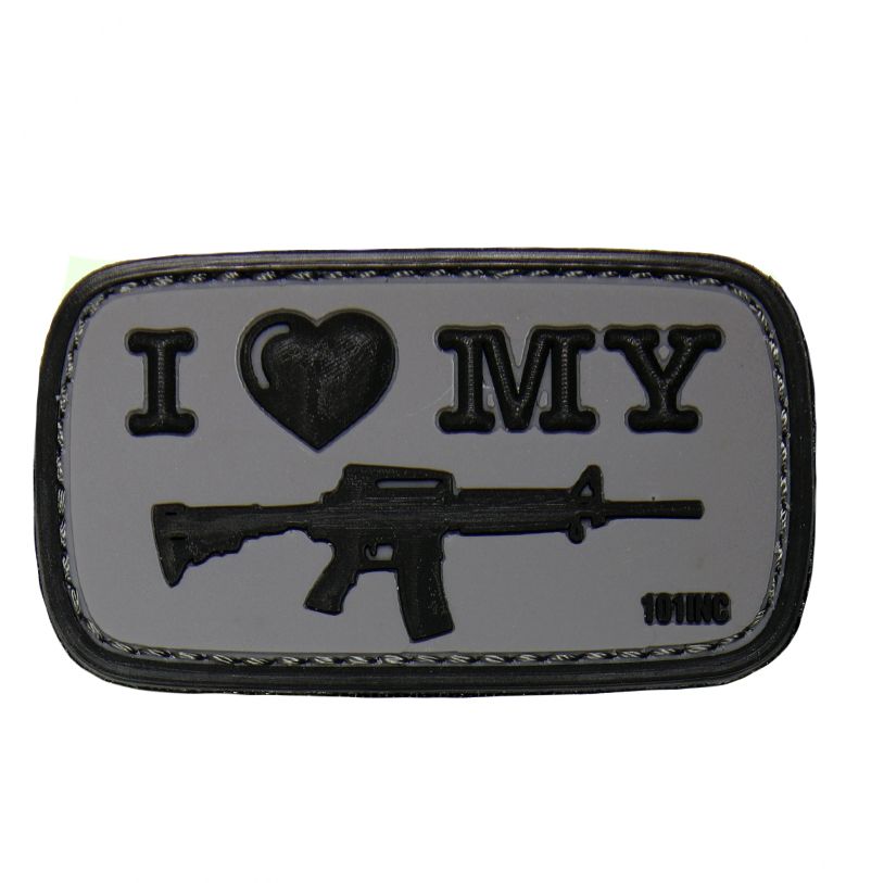 I Love My M4 PVC Patch (Grey)