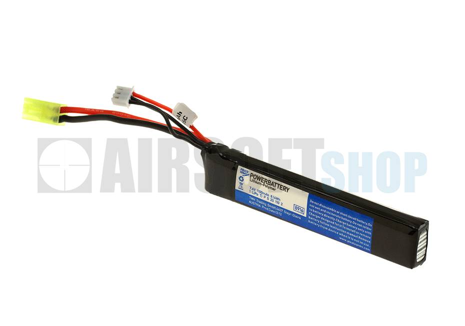 LiPo 7.4V 1100mAh 15C Stick Type