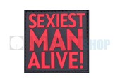 Sexiest Man Alive PVC Patch (Red)