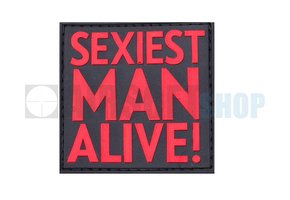 Sexiest Man Alive PVC Patch (Red)