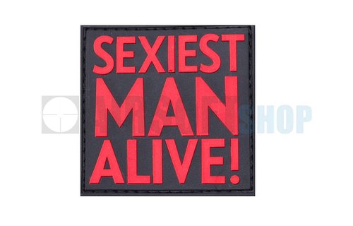 Sexiest Man Alive PVC Patch (Red)