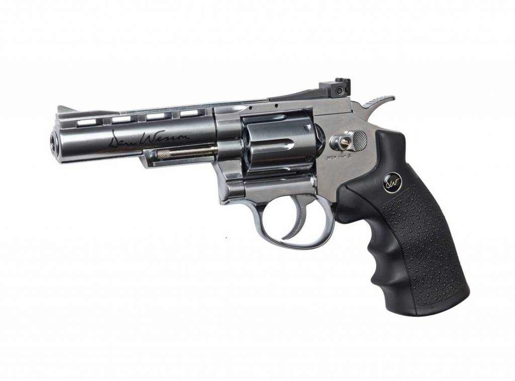 Dan Wesson 4" Revolver Chrome (1.8 Joule)