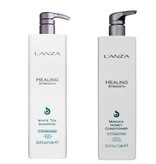 L'ANZA Healing Strength Manuka Honey Conditioner & White Tea Shampoo 1000ml