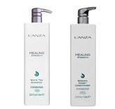 L'ANZA Healing Strength Manuka Honey Conditioner & White Tea Shampoo 1000ml