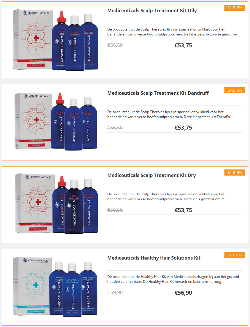 Nieuwe kits bij Mediceuticals