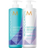 Moroccanoil Blonde Perfecting Purple Shampoo & Conditioner 500ml Set