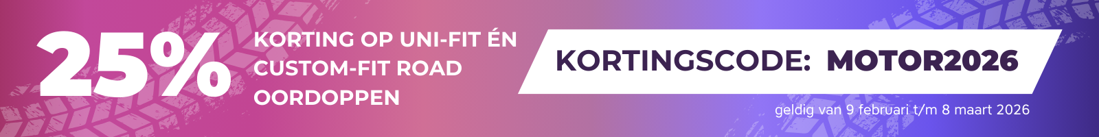 Tijdelijke korting op motoroordoppen