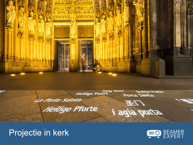 Projectie in kerk