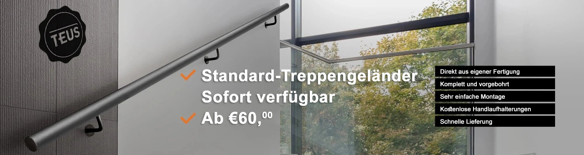 Maßgefertigte Treppengeländer